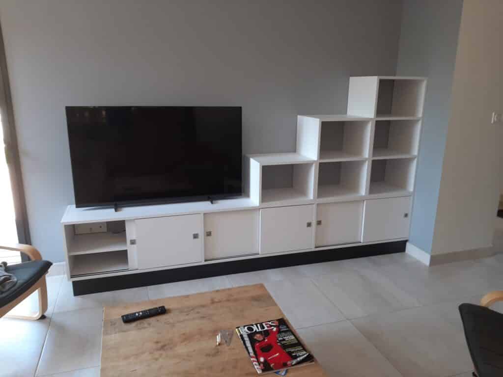 création d'une console télé sur mesure à Angers