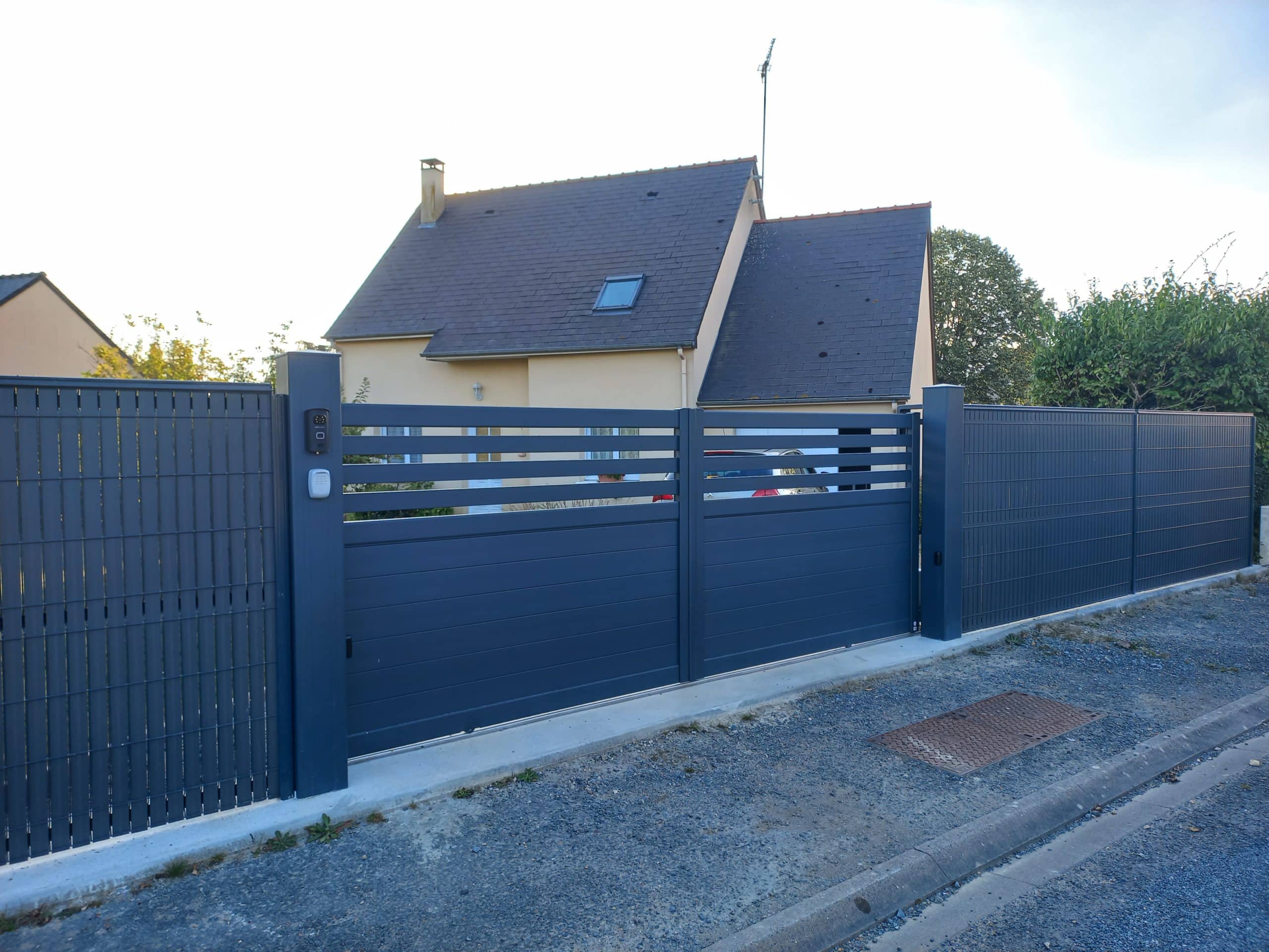 Remplacer son portail par un portail coulissant alu motorisé