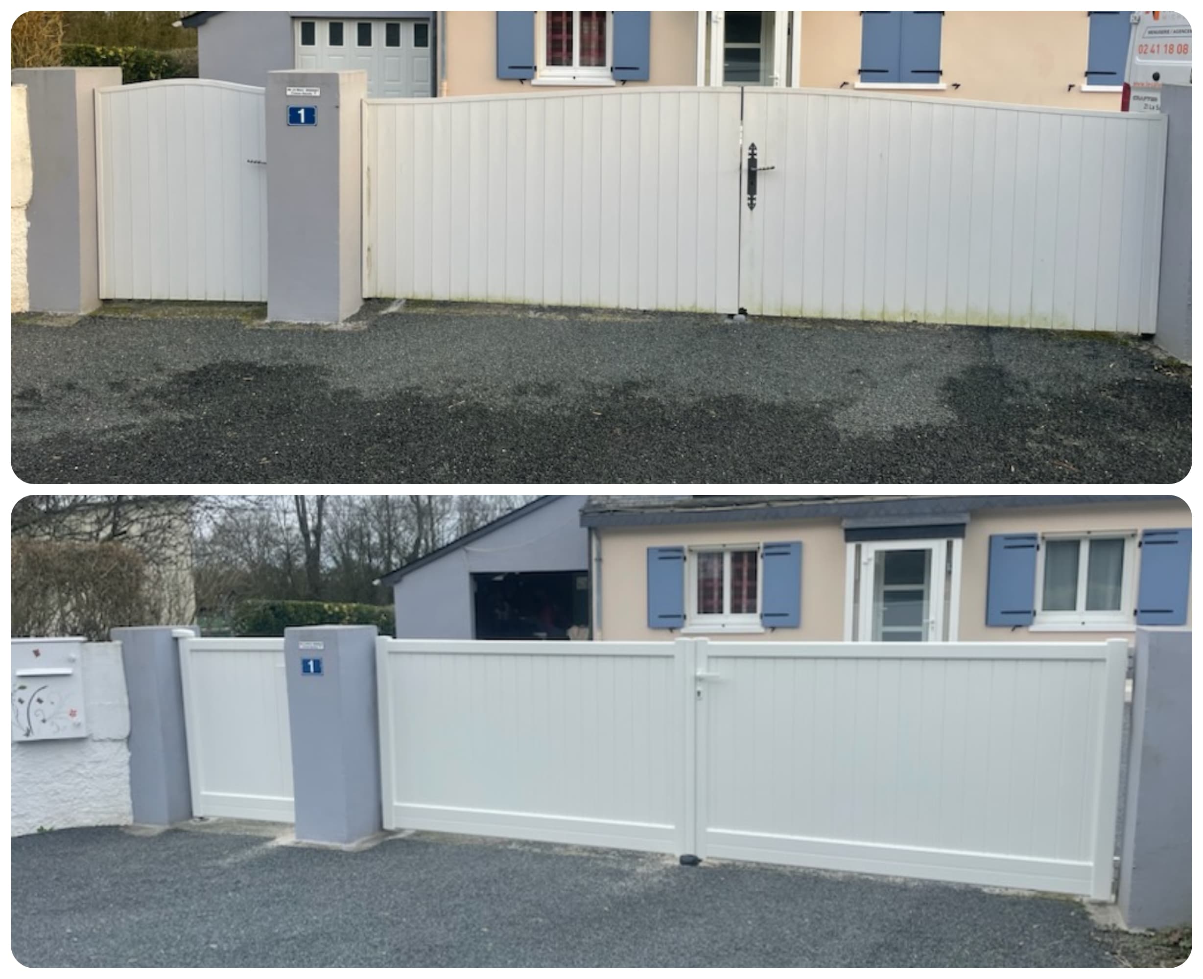 Portail aluminium Mésange