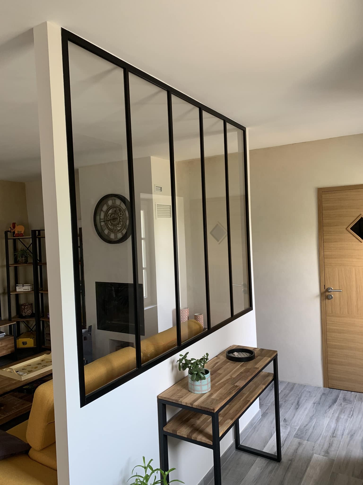 séparation d'espaces avec une verrière