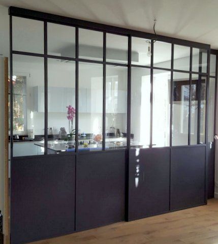 installation de verrière de cuisine coulissante à Angers