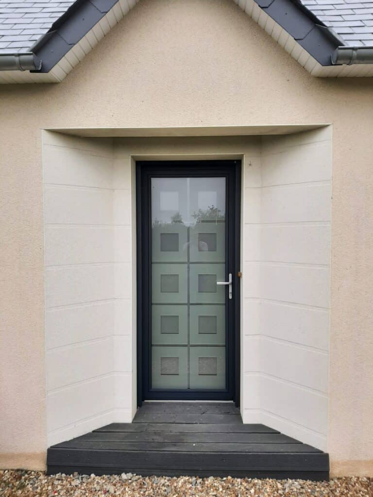 Porte d'entrée vitrée à angers