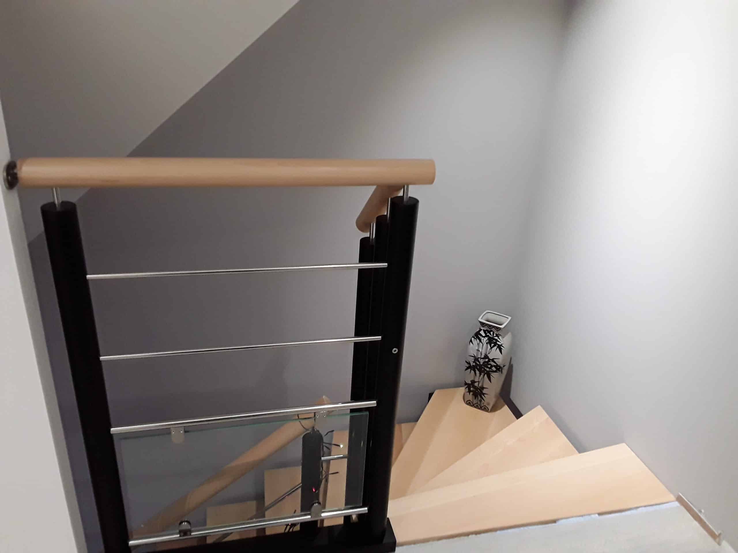 Escalier bois métal